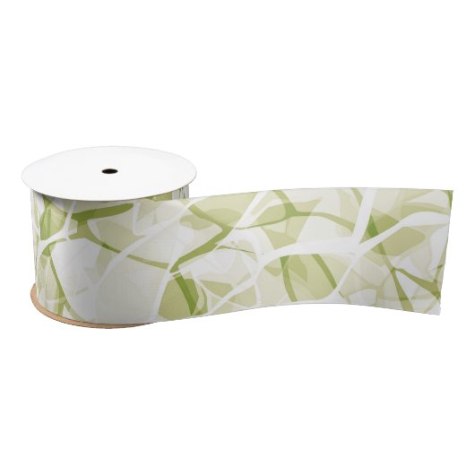 olive-white abstract fashionable modern pattern    satinband (Spule)