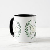 Olive Wreath - Tasse der Friedenszeichen (Vorderseite Links)