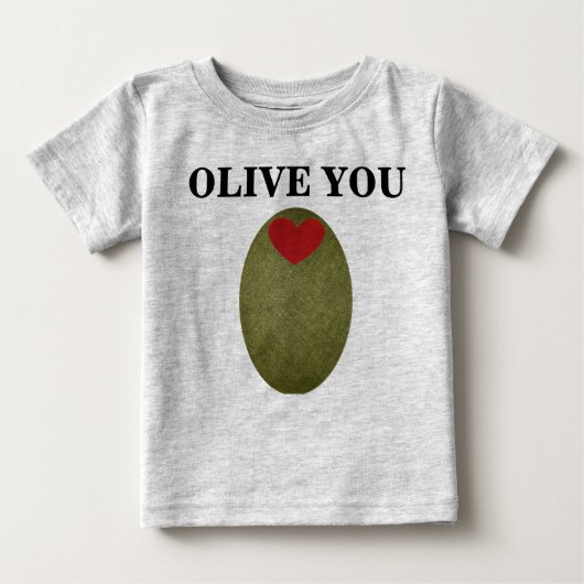 Olive You Baby Strampler (Vorderseite)