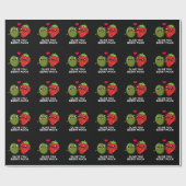 Olive You Berry Much Funny Fruit Pun Dark BG Geschenkpapier (Flach)