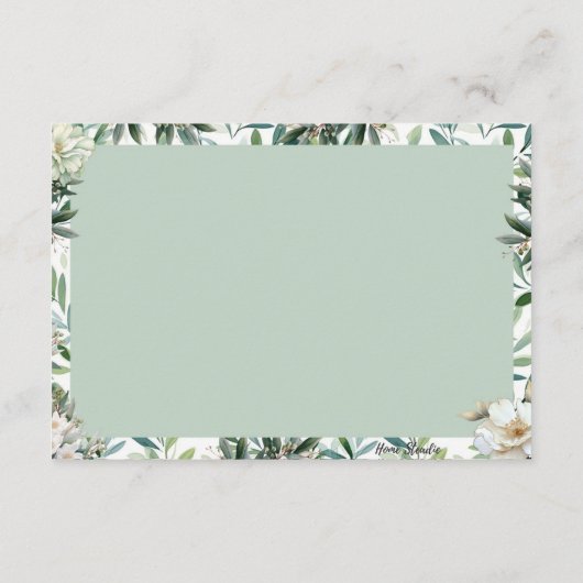 Olive You Blank Recicard Begleitkarte (Rückseite)