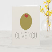 OLIVE YOU - CARD KARTE (Gelbe Blume)