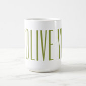 Olive You (I Love You) Kaffeetasse (Mittel)
