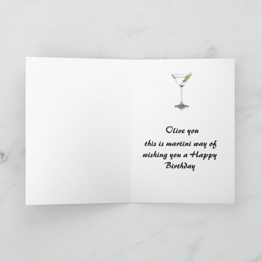 Olive You Karte (Innenseite)