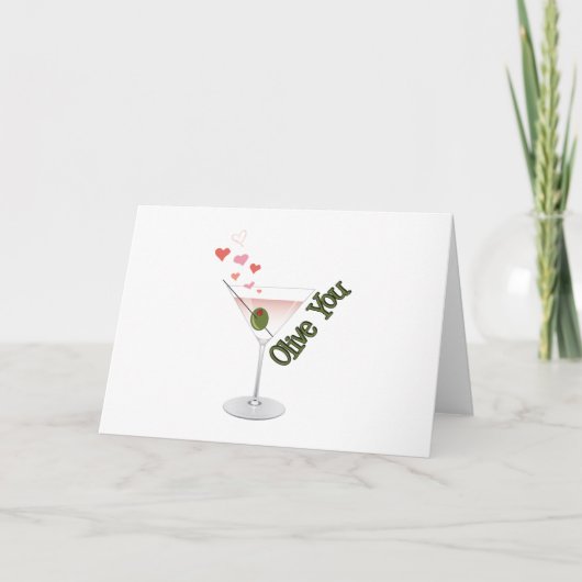 Olive You Karte (Vorderseite)