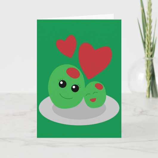 Olive you Mama, Muttertag Karte (Vorderseite)