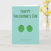 Olive You More Valentine's Day Card Karte (Gelbe Blume)