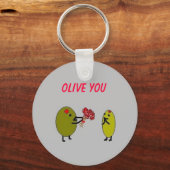 OLIVE YOU - Olive in Liebe - Schlüsselanhänger (Vorderseite)