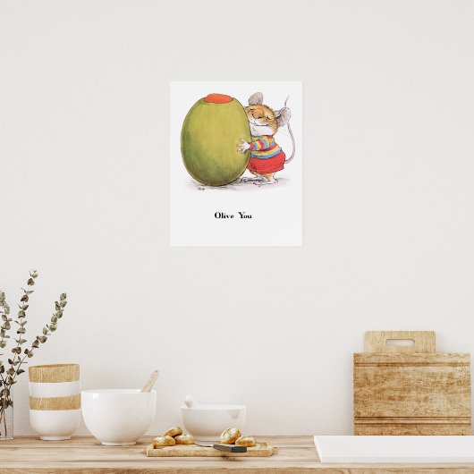 Olive You Poster (Küche)