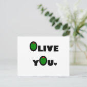Olive you postkarte (Stehend Vorderseite)