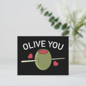 Olive You Postkarte (Stehend Vorderseite)