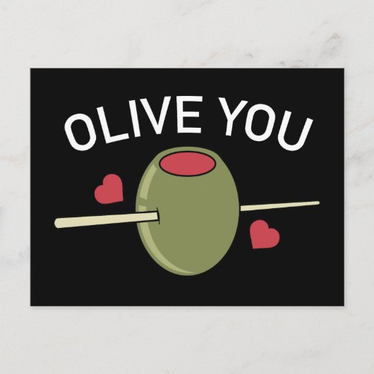 Olive You Postkarte (Vorderseite)