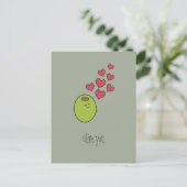 "Olive You!" Postkarte (Stehend Vorderseite)