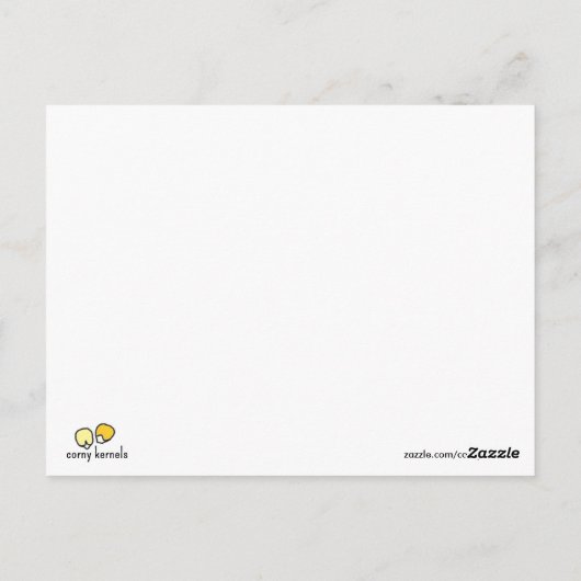 "Olive You!" Postkarte (Rückseite)