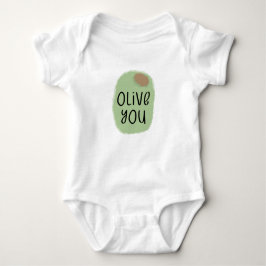 Olive You Pub Baby Strampler