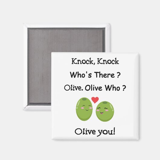 Olive You Pub Magnet (Vorderseite/Rückseite)