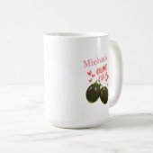 Olive You Two Olive Hearts Kaffeetasse (VorderseiteRechts)