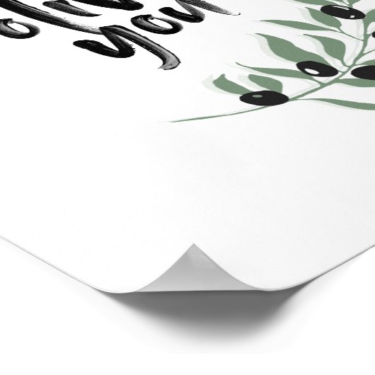 Olive You'live Branch Poster | 8x10 (Ecke)