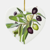 Olive zum 59. Hochzeitstag Keramik Ornament (Hinten)