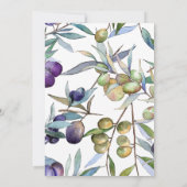 Olive-Zweige der Wasserfarbe Änderung der Pläne Ho Ankündigung (Rückseite)