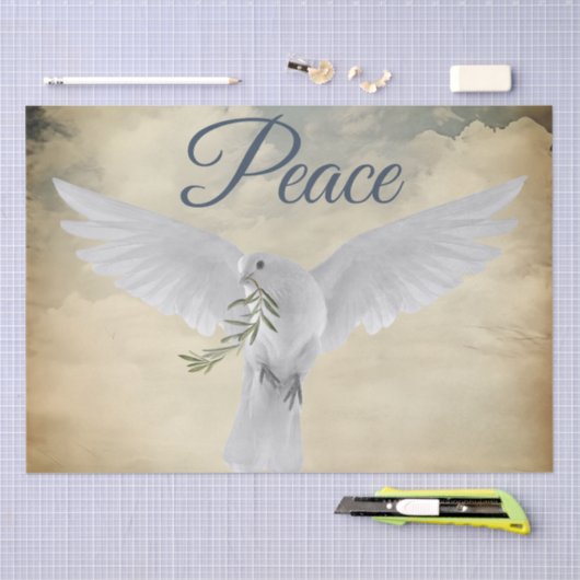 Olive-Zweigstelle Seidenpapier (Handwerk)