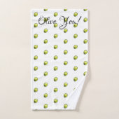 Olivegrün Badhandtuch Set (Handtuch)