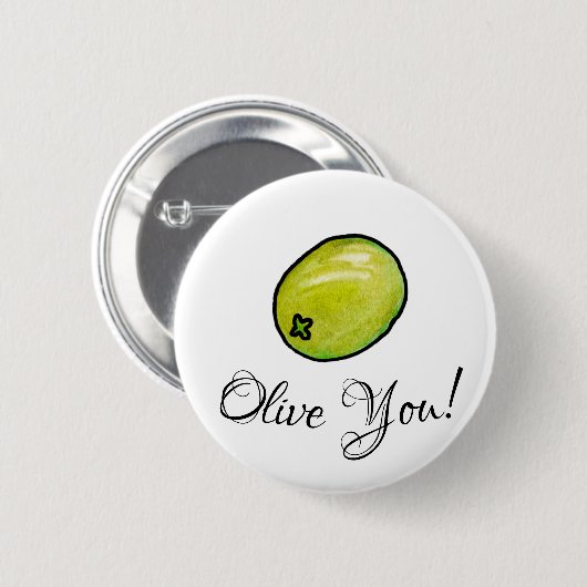 Olivegrün Button (Vorne & Hinten)