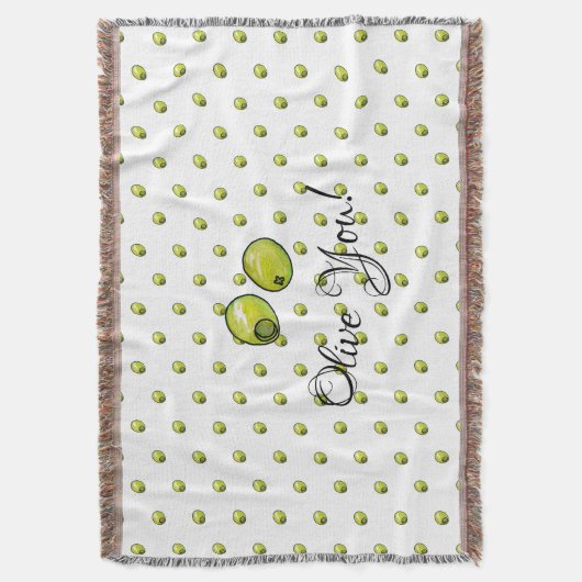 Olivegrün Decke (Vorderseite Vertikal)