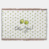 Olivegrün Decke (Vorderseite)