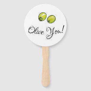 Olivegrün Fächer
