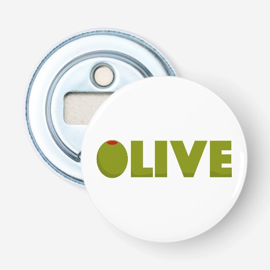 Olivegrün Flaschenöffner (Vorderseite)