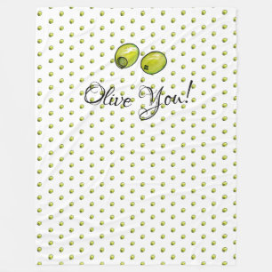 Olivegrün Fleecedecke