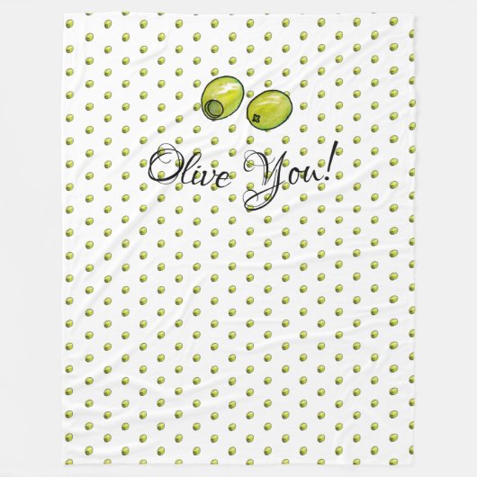 Olivegrün Fleecedecke (Vorderseite)