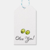 Olivegrün Geschenkanhänger (Vorderseite)