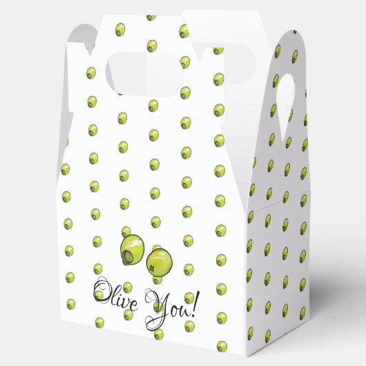 Olivegrün Geschenkschachtel (Geöffnet)