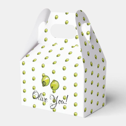 Olivegrün Geschenkschachtel (Vorderseite)