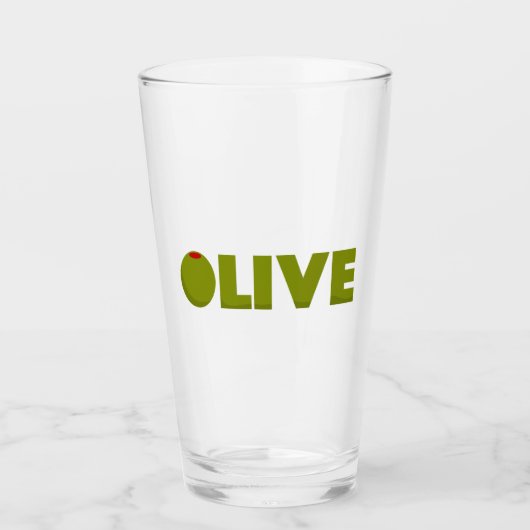 Olivegrün Glas (Vorderseite)