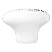 Olivegrün Keramikknauf (Seitenansicht)