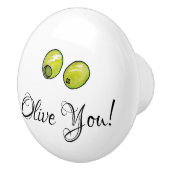 Olivegrün Keramikknauf (Rechts)