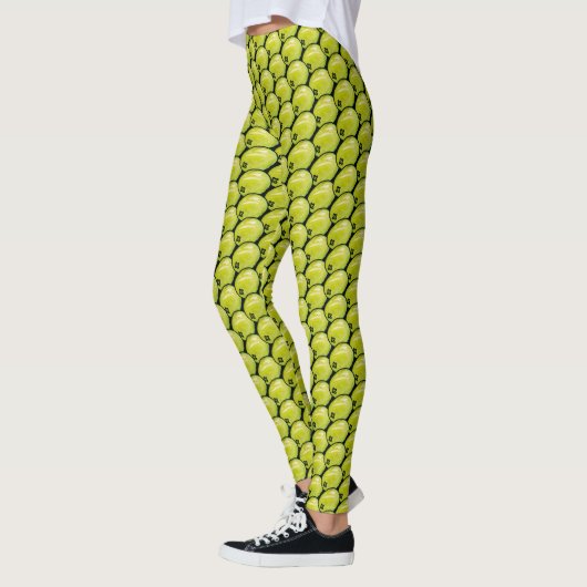 Olivegrün Leggings (Links)