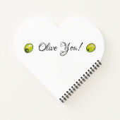 Olivegrün Notizblock (Rückseite)