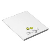 Olivegrün Notizblock (angewinkelt)