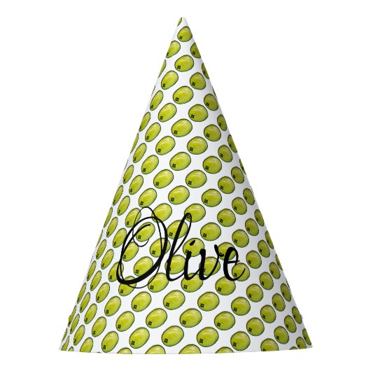 Olivegrün Partyhütchen (Vorderseite)