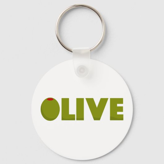 Olivegrün Schlüsselanhänger (Vorderseite)