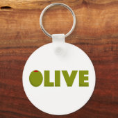 Olivegrün Schlüsselanhänger (Vorderseite)