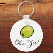 Olivegrün Schlüsselanhänger (Vorderseite)
