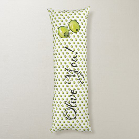 Olivegrün Seitenschläferkissen (Rückseite (Vertikal))