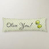 Olivegrün Seitenschläferkissen (Rückseite)