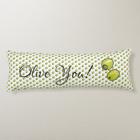 Olivegrün Seitenschläferkissen (Rückseite)