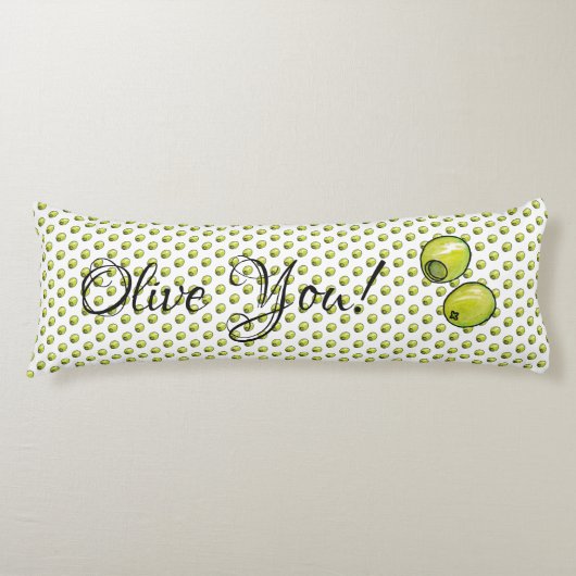 Olivegrün Seitenschläferkissen (Vorderseite)